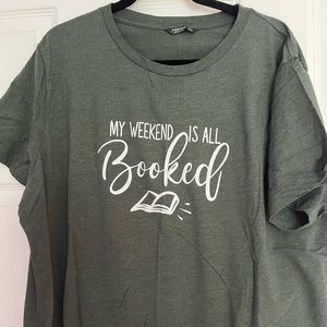 Shein Weekend all booked 4XL Tee